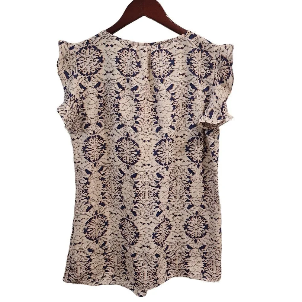 Cabi Stevie Flutter Tunic top style 3074.  EUC Small